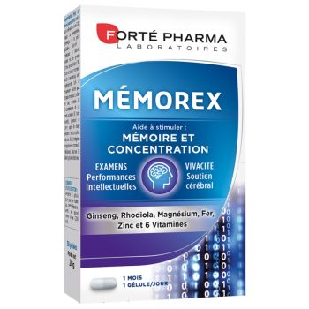 Memorex performances intellectuelles Fort&eacute; Pharma - bo&icirc;te de 30 g&eacute;lules