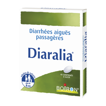 Diaralia diarrh&eacute;es aigu&euml;s passag&egrave;res Boiron - boite de 40 comprim&eacute;s