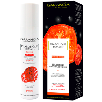 Diabolique tomate enrichie cr&egrave;me riche actif hydratant anti-&acirc;ge Garancia - flacon de 30 ml