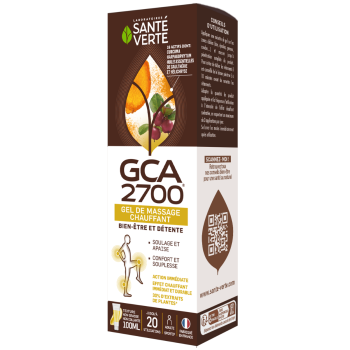 GCA 2700 Gel de massage chauffant Sant&eacute; Verte - tube de 100 ml