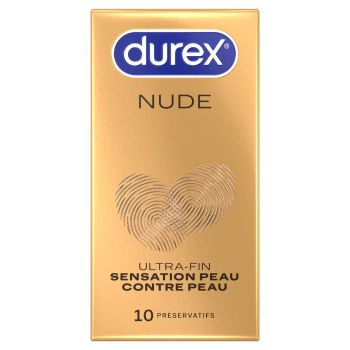 Pr&eacute;servatifs Nude Durex - bo&icirc;te de 10 pr&eacute;servatifs