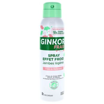 Ginkor Frais Spray effet froid jambes l&eacute;g&egrave;res - spray de 125 ml