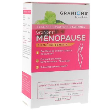 Granions M&eacute;nopause bouff&eacute;es de chaleurs - boite de 56 g&eacute;lules