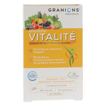 Vitalit&eacute; Granions - bo&icirc;te de 30 comprim&eacute;s