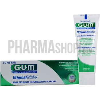 Gum original white dentifrice - tube de 75 ml