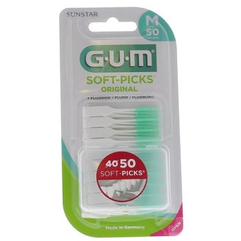 Brossettes interdentaires soft-picks jetable r&eacute;gular Gum - 50 brossettes