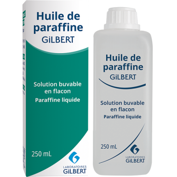 Huile de paraffine Gilbert solution buvable en flacon - flacon de 250 ml