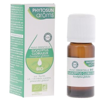 Huile essentielle d'Eucalyptus globulus Bio Phytosun ar&ocirc;ms - flacon de 10 ml