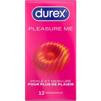 Pr&eacute;servatifs Pleasure Me Durex - bo&icirc;te de 12 pr&eacute;servatifs