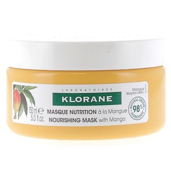 Masque nutrition &agrave; la mangue Klorane - pot de 150 ml