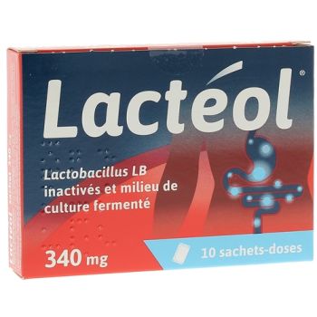 Lacteol 340mg poudre pour suspension buvable en sachet-dose - bo&icirc;te de 10 sachets