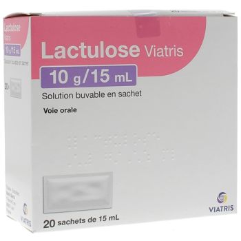 LACTULOSE MYLAN 10 g/15 ml solution buvable en sachet - 20 sachets-doses