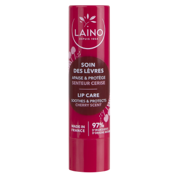 Soin des l&egrave;vres parfum cerise Laino - stick de 4g