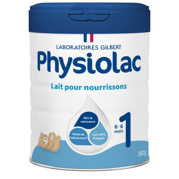 Lait Infantile 1er &acirc;ge 0-6 mois Physiolac - pot de 800 g