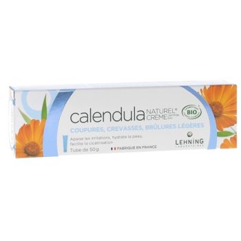 Calendula naturel cr&egrave;me bio Lehning - tube de 50 g