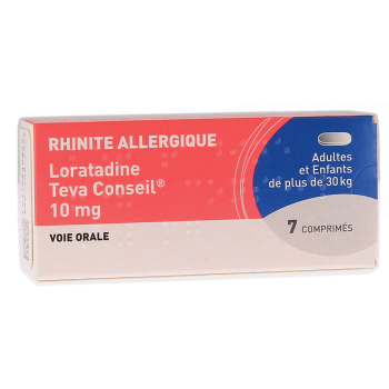 Loratadine Teva Conseil 10mg - 7 comprim&eacute;s