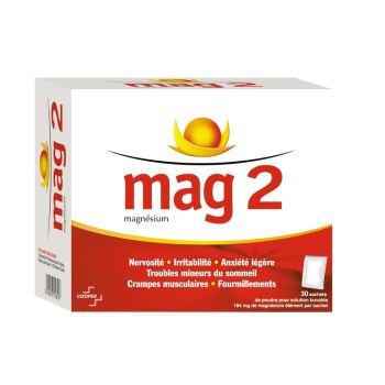 Mag 2 poudre pour solution buvable en sachet - bo&icirc;te de 30 sachets