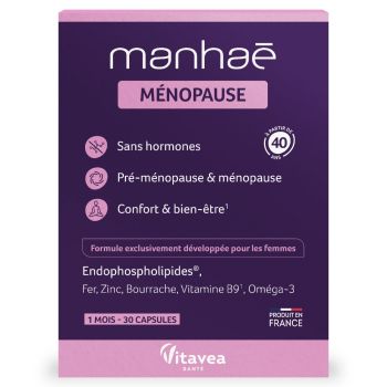Manha&eacute; M&eacute;nopause Vitavea - boite de 30 capsules