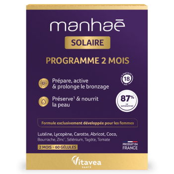 Manha&eacute; Solaire Vitavea - bo&icirc;te de 60 g&eacute;lules