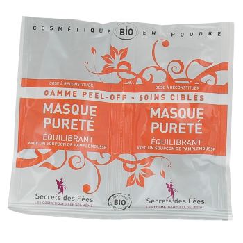 Masque puret&eacute; &eacute;quilibrant BIO Secrets des f&eacute;es - 2 sachets