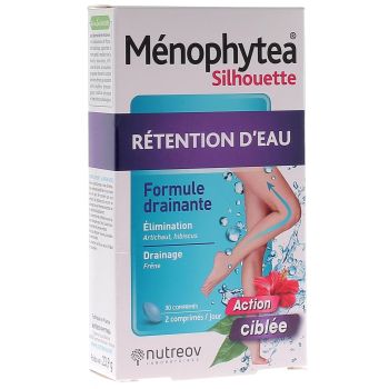 M&eacute;nophytea silhouette r&eacute;tention d'eau Nutreov - boite de 30 comprim&eacute;s