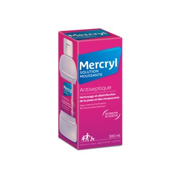 Mercryl solution moussante antiseptique - flacon de 300 ml