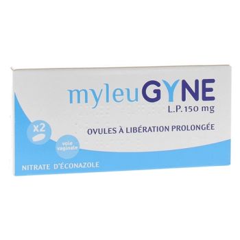 Myleugyne LP 150 mg ovule &agrave; lib&eacute;ration prolong&eacute;e - bo&icirc;te de 2 ovules