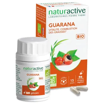 Guarana bio Naturactive - boite de 60 g&eacute;lules