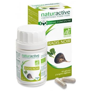 Elusanes Radis noir bio Naturactive - bo&icirc;te de 60 g&eacute;lules