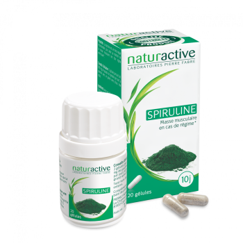 Elusane Spiruline Naturactive - bo&icirc;te de 20 g&eacute;lules