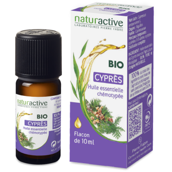 Huile essentielle de cypr&egrave;s bio Naturactive - flacon de 10 ml