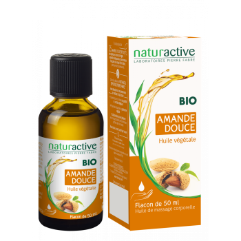 Huile v&eacute;g&eacute;tale d'amande douce BIO Naturactive - flacon de 50 ml