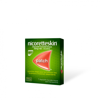 Nicorette Skin 25mg/16h dispositif transdermique - boite de 7 patchs