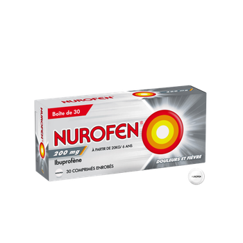 Nurofen 200mg comprim&eacute; - bo&icirc;te de 30 comprim&eacute;s enrob&eacute;s