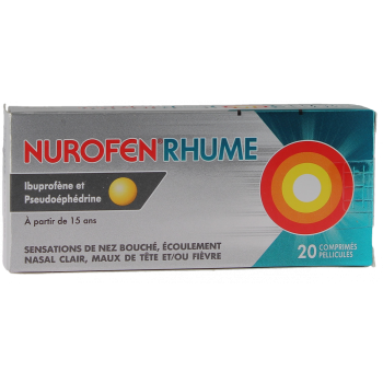 Nurofen rhume comprim&eacute; pellicul&eacute; - bo&icirc;te de 20 comprim&eacute;s