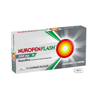 Nurofenflash 200mg - 12 comprim&eacute;s pellicul&eacute;s