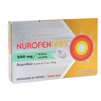Nurofentabs 200 mg - 12 comprim&eacute;s orodispersibles