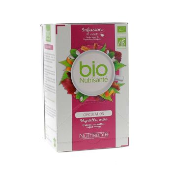 Infusion bien-&ecirc;tre circulation BIO Nutrisant&eacute; - 20 sachets