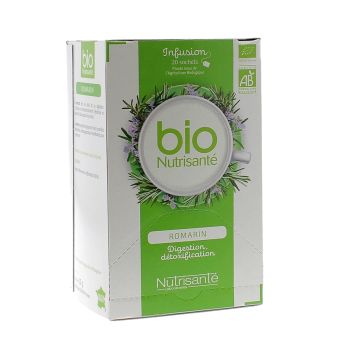 Infusion bien-&ecirc;tre Romarin BIO Nutrisant&eacute; - 20 sachets