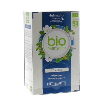 Infusion Sommeil verveine bio Nutrisant&eacute; - 20 sachets