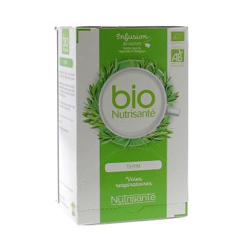 Infusion Thym voies respiratoires BIO Nutrisant&eacute; - 20 sachets