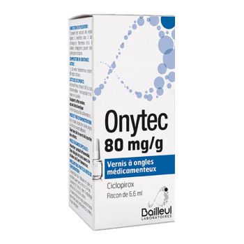 Onytec vernis &agrave; ongles 80mg - flacon de 6,6ml