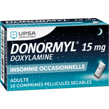 Donormyl 15mg comprim&eacute; pellicul&eacute; s&eacute;cable - 10 comprim&eacute;s
