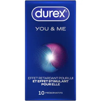 Pr&eacute;servatifs you and me Durex - bo&icirc;te de 10 pr&eacute;servatifs