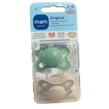 Original sucettes 2-6 mois Mam - 2 sucettes