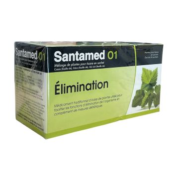 Santamed 01 &eacute;limination tisane - boite de 24 sachets 