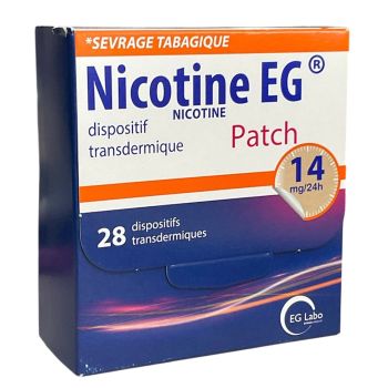 Nicotine EG dispositif transdermique patch - boite de 28 dispositifs transdermiques 