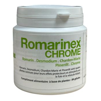Romarinex chrome Dissolvurol - pot de 84 g&eacute;lules 