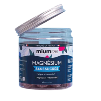 Magn&eacute;sium gummies sans sucre Mium Lab - pot de 42 gummies