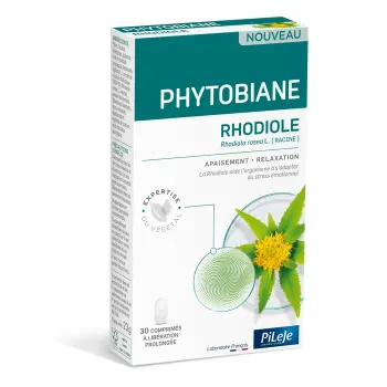 Phytobiane Rhodiole apaisement et relaxation Pileje - bo&icirc;te de 30 comprim&eacute;s